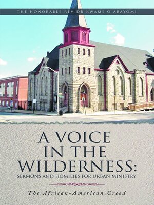 cover image of A VOICE IN THE WILDERNESS